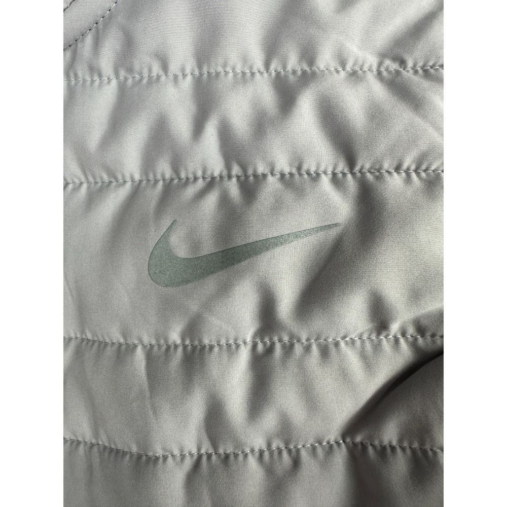 Nike Running Aerolayer Quilted Puffer Vest Grey Lavender Zip Up 856222-059 Small - Picture 13 of 14